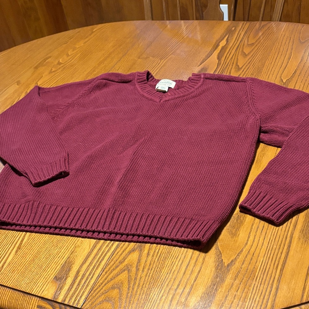 St. John's Bay Deep Red Knit Sweater